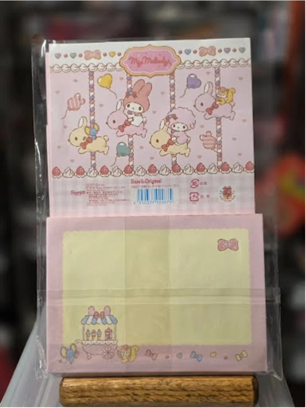 #MEL-2286 My Melody Licensed Stationary - 47 Pieces - Notepad, Envelopes - Seals